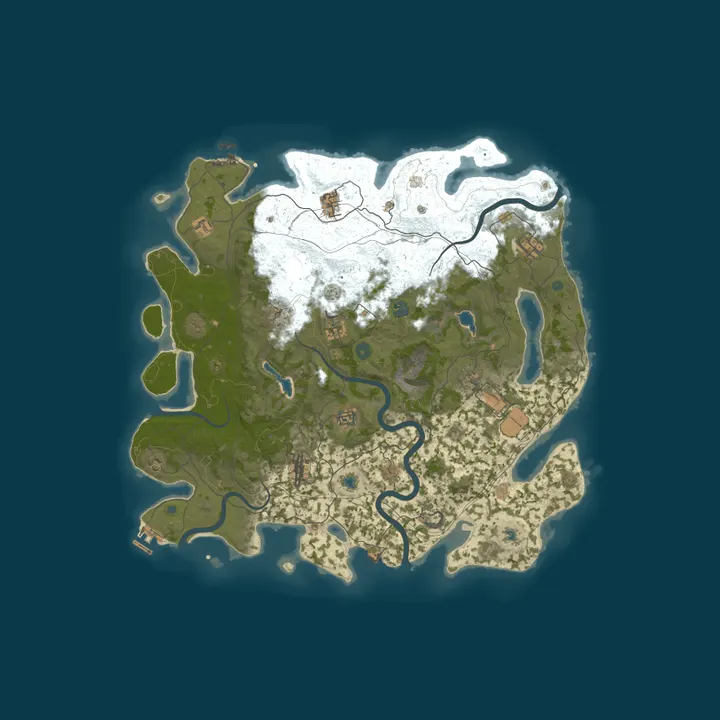 Map of Outlaw Ridge | Solo / Duo | 50% Upkeep | Map Wipe Thursdays