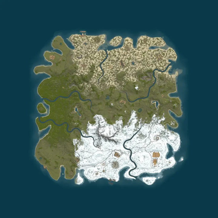 Map of A Shockbyte Rust Server