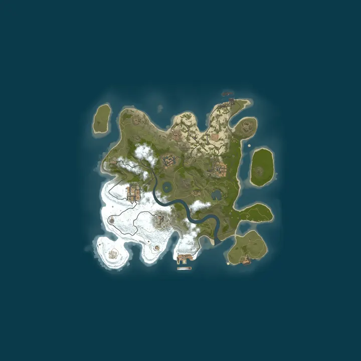 Map of A Shockbyte Rust Server
