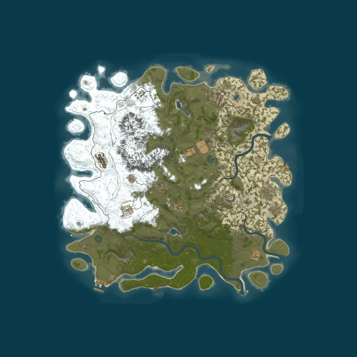Map of [EU] Frags 5x | PvE | Raidable Bases | Events | Kits | MyMini