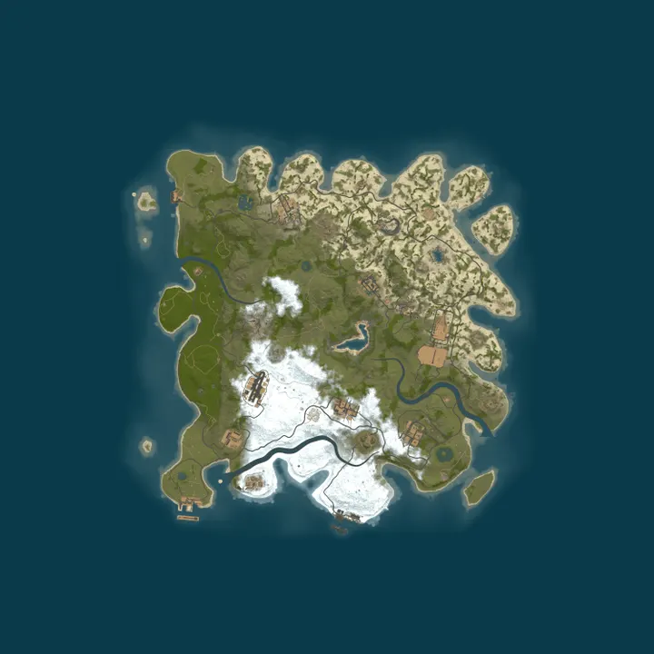 Map of A Shockbyte Rust Server