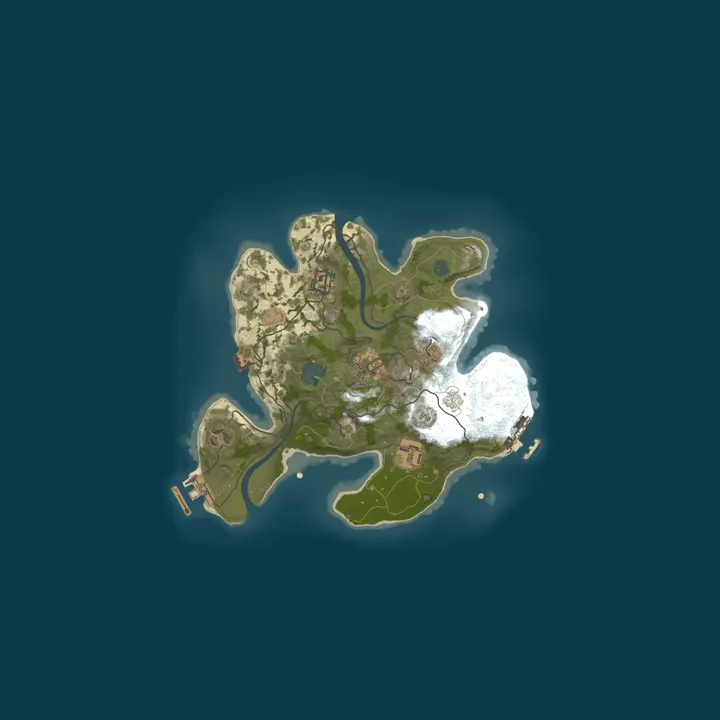 Map of A Shockbyte Rust Server