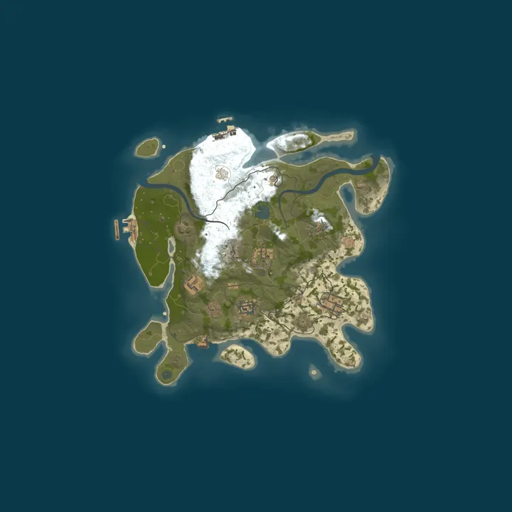 Map of A Shockbyte Rust Server