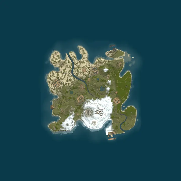 Map of A Shockbyte Rust Server