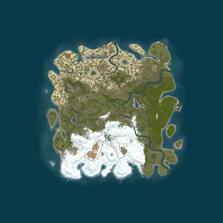 Map of A Shockbyte Rust Server