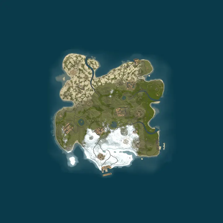 Map of A Shockbyte Rust Server