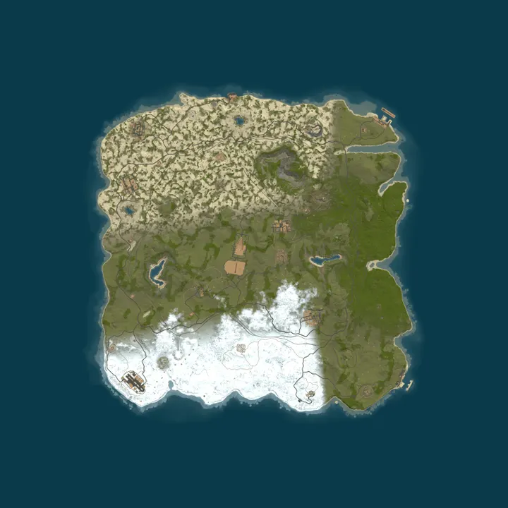 Map of Freeland 10x | Raidable Bases | Swift Loot+| PvP | MyMini | Ki