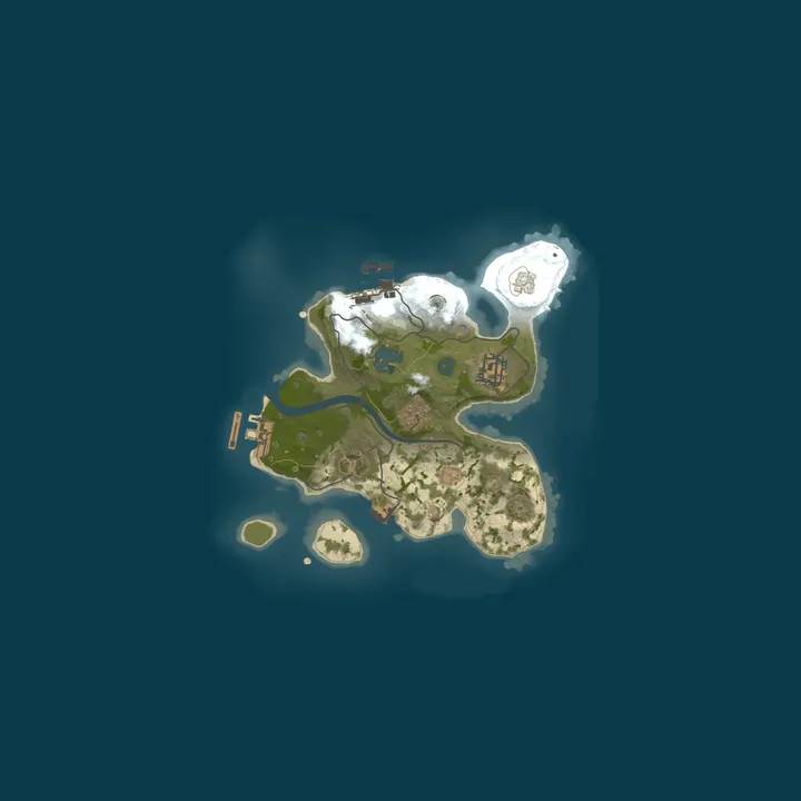 Map of A Shockbyte x Discord Production Rust Server