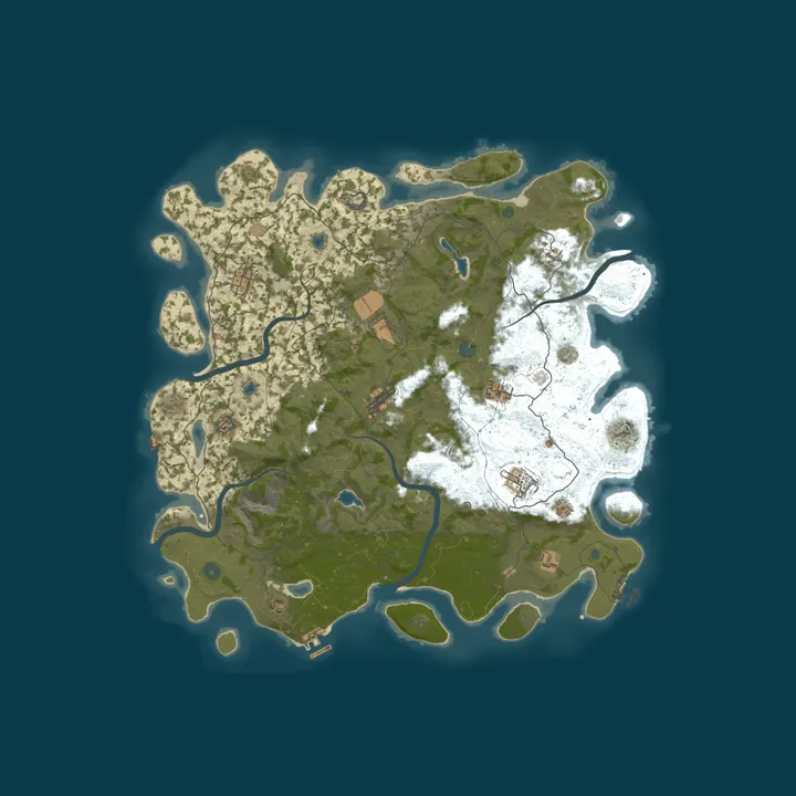 Map of Lazy Rusters I - 100x | Crazy Loot | No BP | Instant Craft