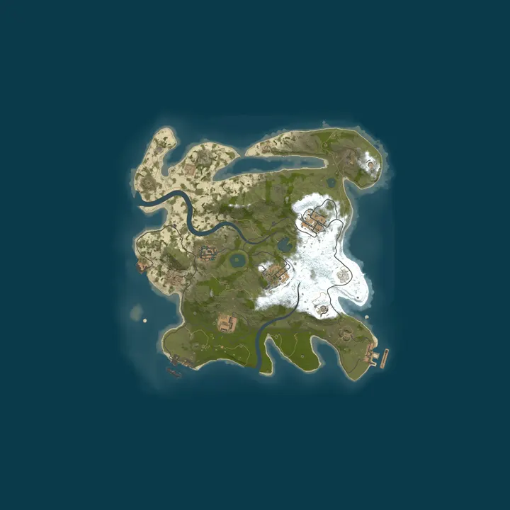 Map of [EU] NoLifeRust 2x [Solo/Duo/Trio] - LootX2
