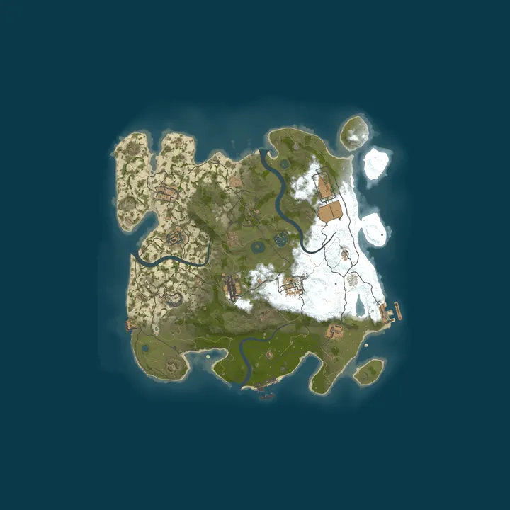 Map of RLW | Red Lava World Rust