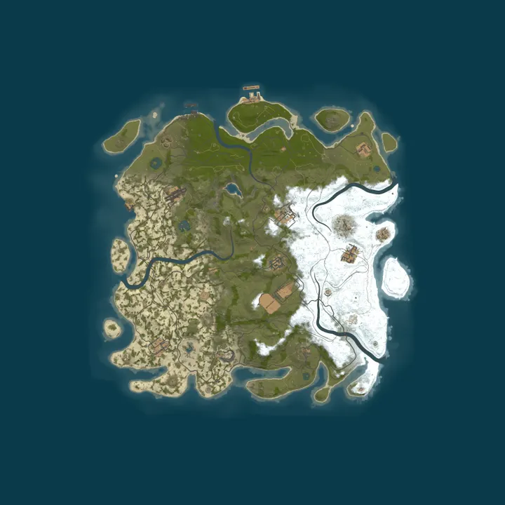 Map of EG Gamers ZA 2X PvP No Loot Drop