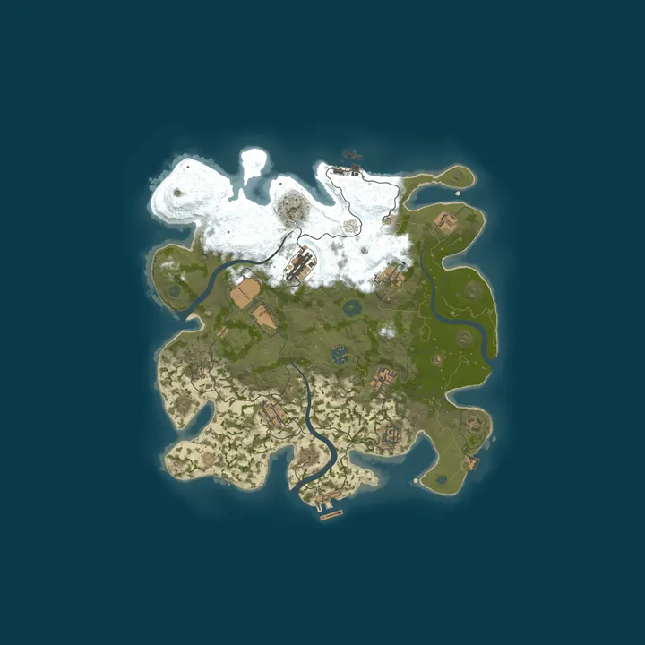 Map of Rust Server