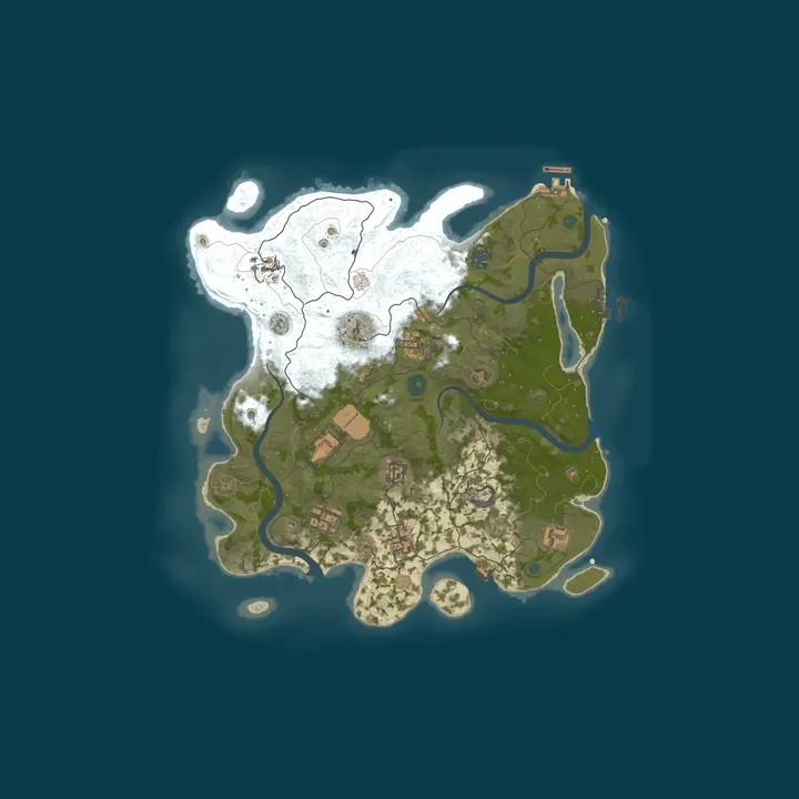 Map of JP Rust Server 1025