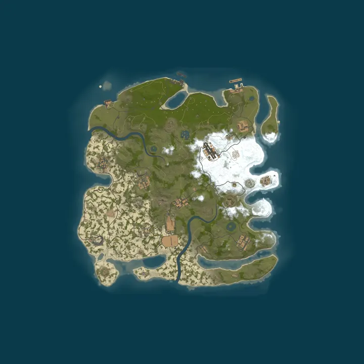 Map of Rust Server