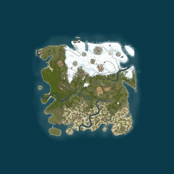 Map of Rust Server