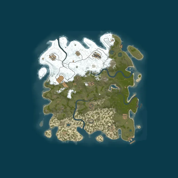 Map of Outland PvE | Raidable Bases | Bots | 2x