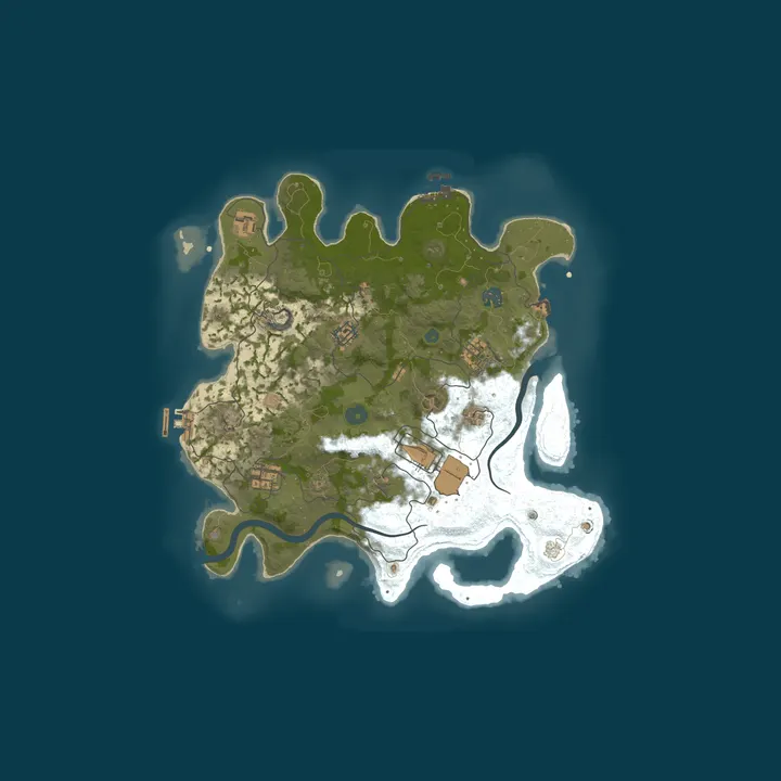 Map of Nomads Solo Rust Server