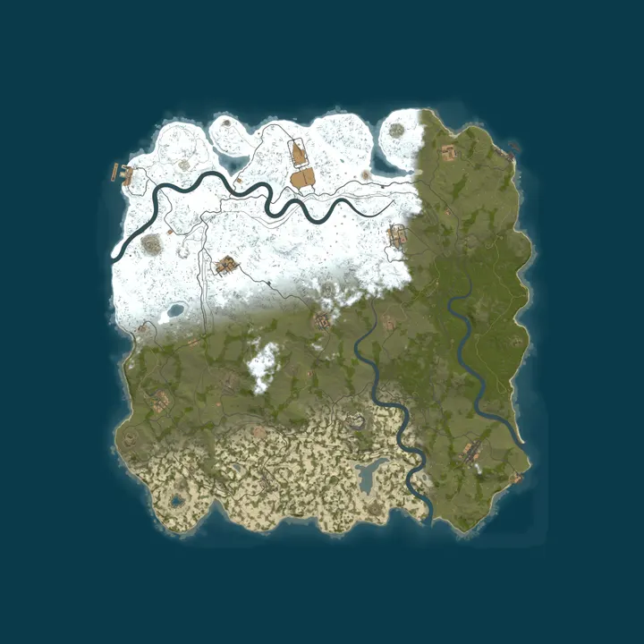 Map of Vital Rust - EU Monthly | 2x | Vanilla+ | No BP Wipes