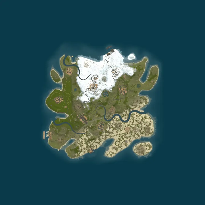 Map of PrimeRust - 2x Vanilla+ | No BP Wipes | WIPED JUST NOW 17/4 16.