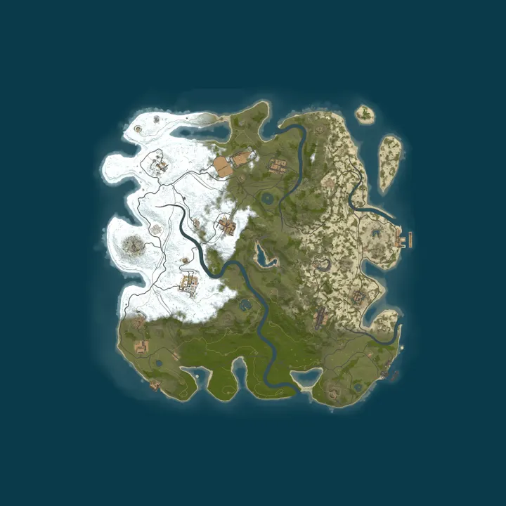Map of BLOODSHED RUST X2 [Max 3] |No Tech Tree|Wipe 01.10