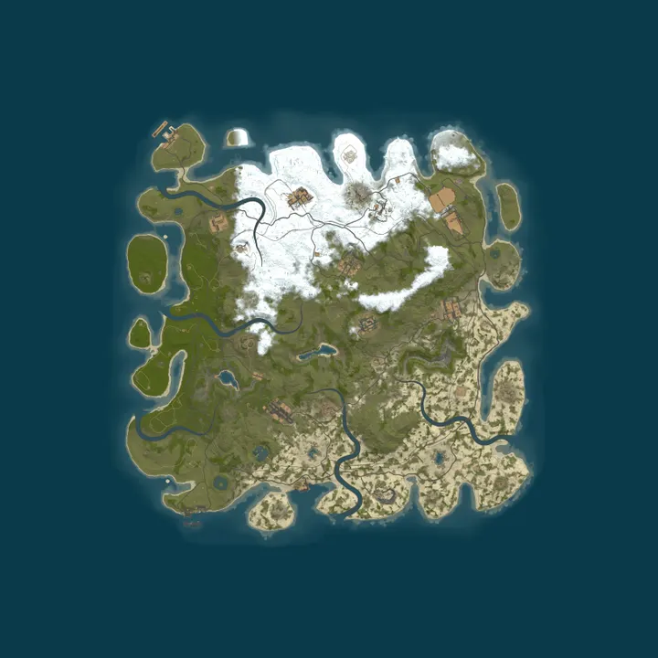 Map of [10/1] Vanilla Rust | Noobs Welcome | Monthly | 4.5k map