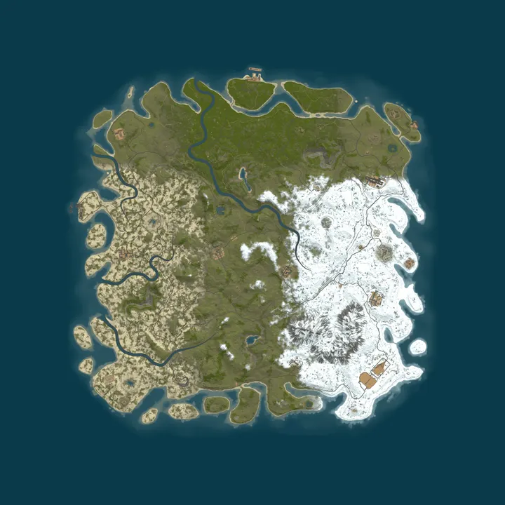 Map of 10/2 Vengeance | Solo/Duo/Trio | RaidableBases/NoDecay/PVP