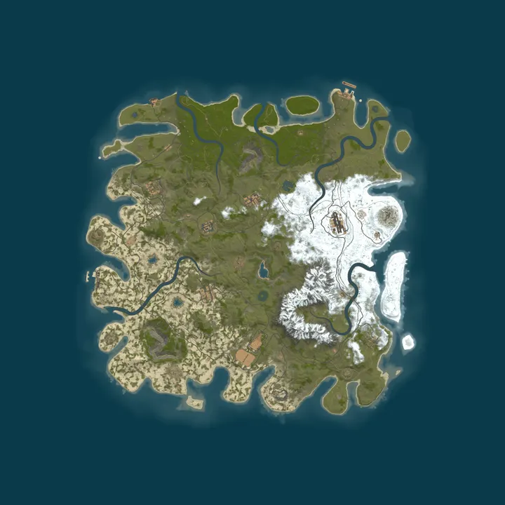 Map of [US] NoobHaven | Vanilla | Solo Duo Trio Quad | Monthly