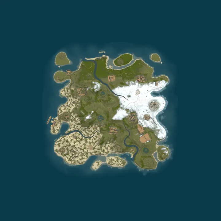 Map of ASHFALL | 2X Vanilla+ | Solo/Duo/Trio