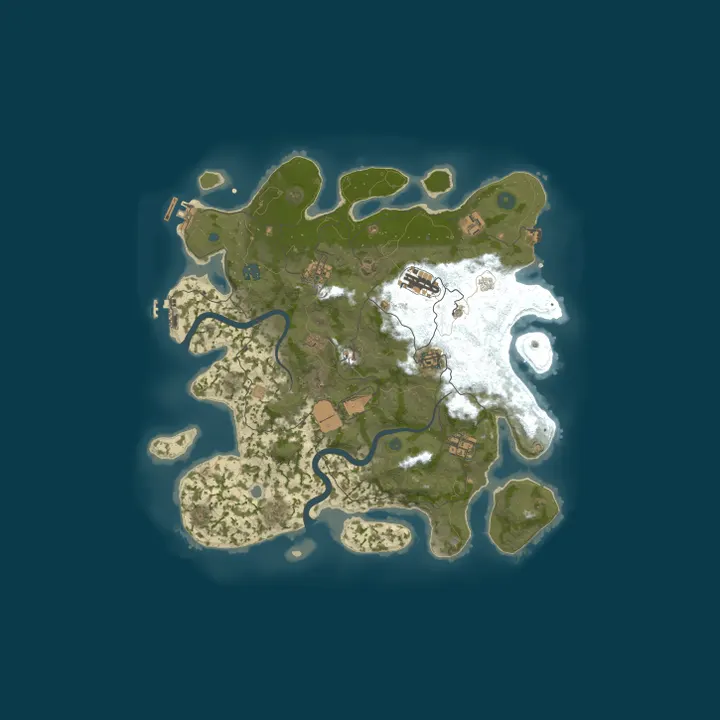 Map of Rust For Noobs | 10X | Modded | PVP | CA