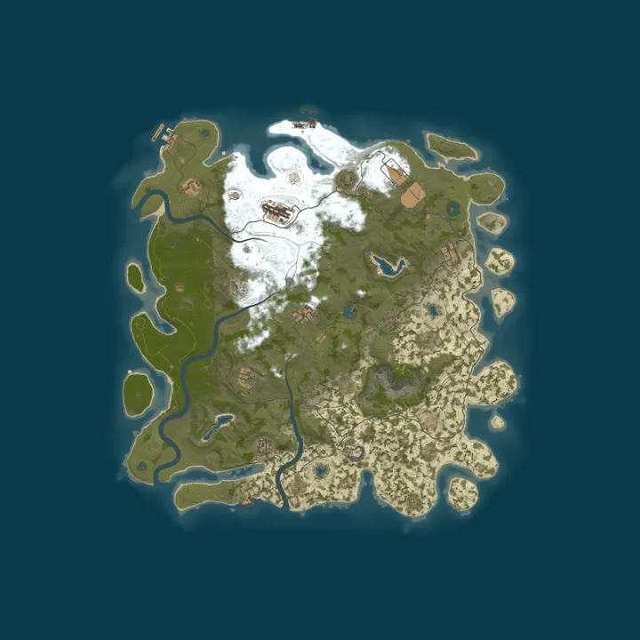Map of [GER]Rust Kings PVE by G-Portal.com