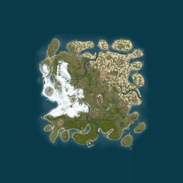 Map of Onlife Rust PvE [DE/EU] | Fullwipe 01.10. | 3x Gather & Loot | 