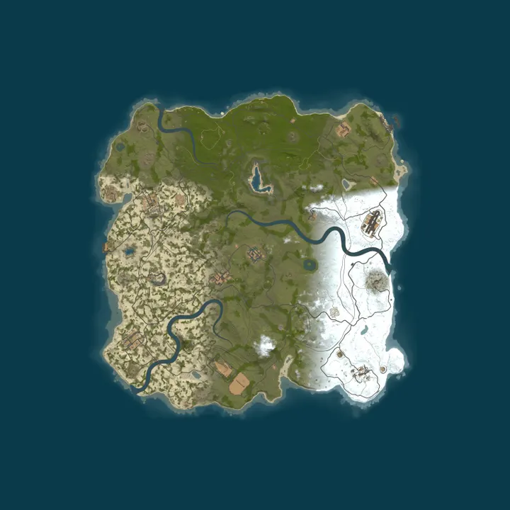 Map of ArcaRust.cz - Začátečníci/Pokročilý Vanilla *WIPED 01.10*