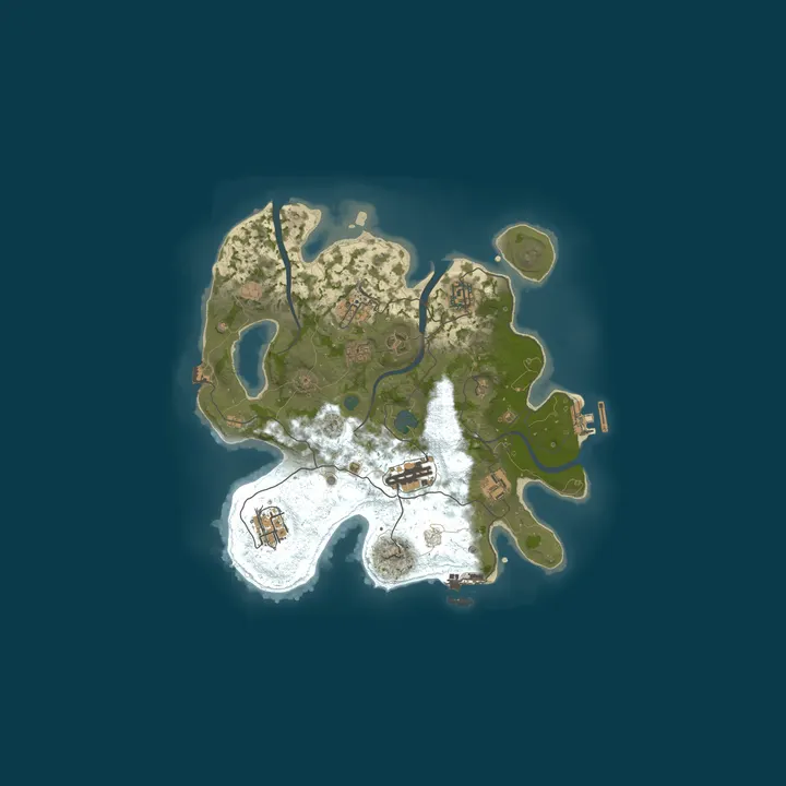 Map of RUSTFIELD | BATTLEFIELD x1000 | МАХ5