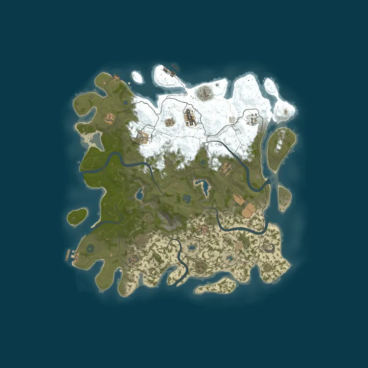 Map of RUST CLASSIC ДЛЯ НОВИЧКОВ