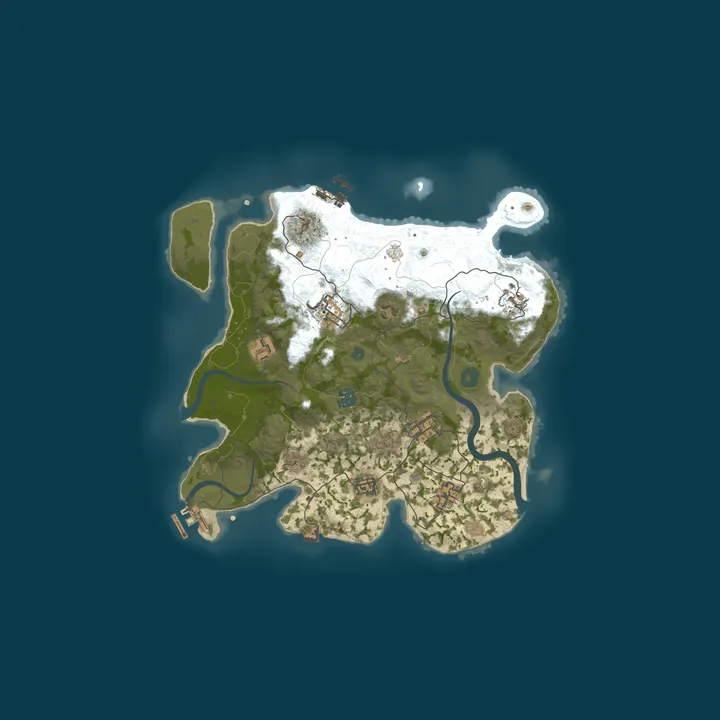 Map of Hosted by SurvivalHost.ORG