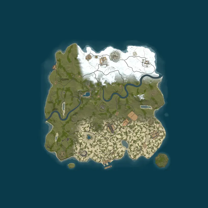 Map of ▶RUST RUSSIA MAX 2 [X5|FPS+|TP|MAGIC] WIPE 06.10◀