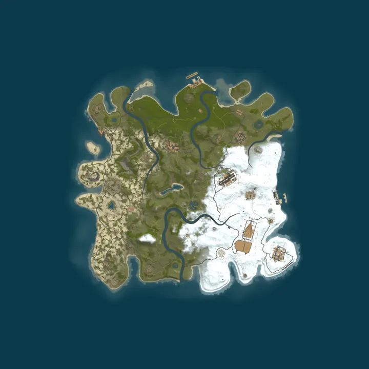Map of EvilIsland-PVE-Barren-Для слабых ПК[Скилы|X1-X1