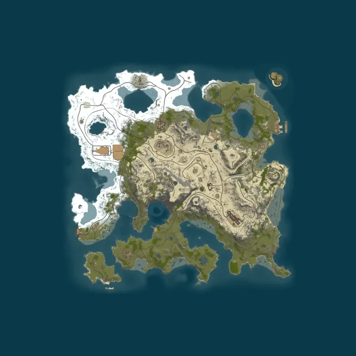 Map of UltimateRust.com - Paradise | Duo | x2 | Custom | 07.10