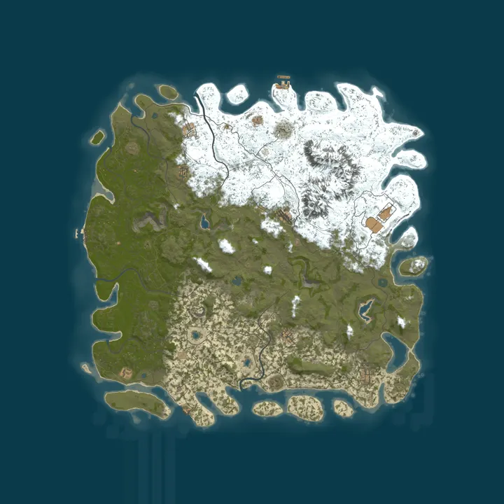 Map of Rust Sanctuary - Polski serwer Rust z pasją