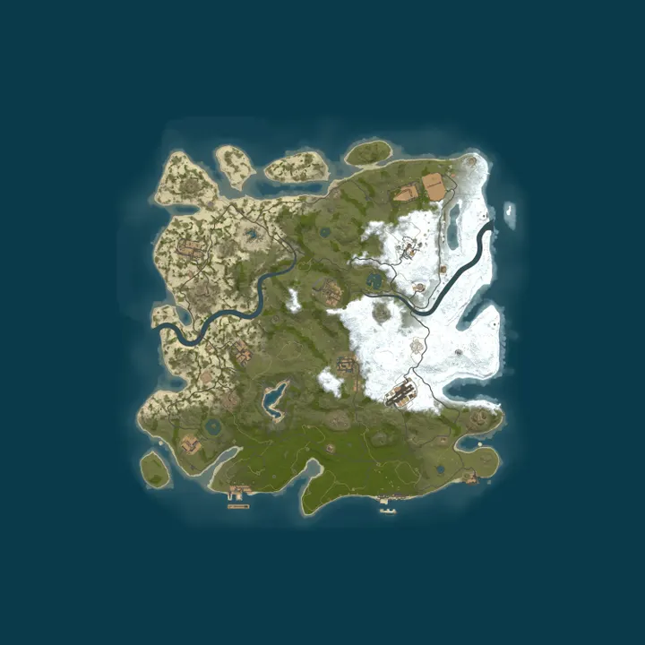 Map of [US] ★SG★ | Monthly Wipes | 2x Loot & PVP Zones