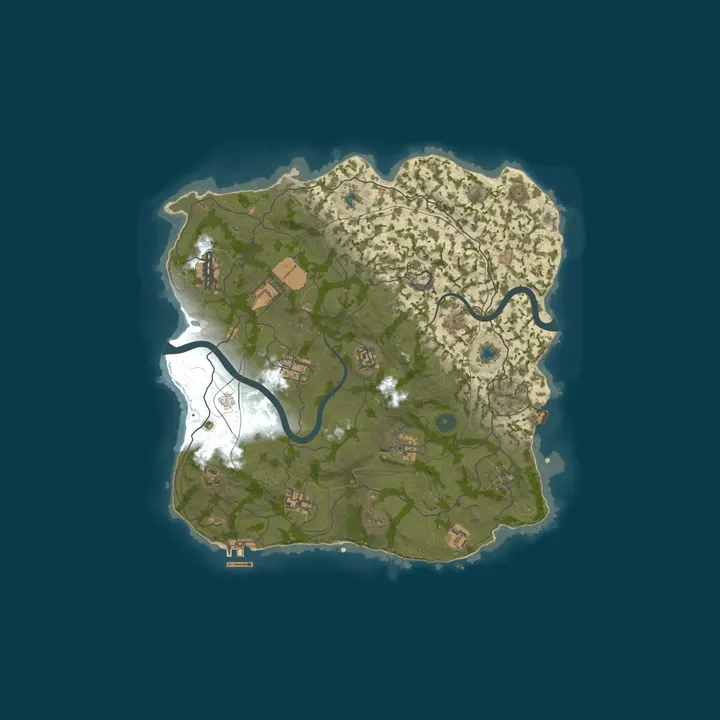 Map of GRUB.ARMY EU 2X SOLO/DUO/TRIO | Raidable Bases | Shared BPs