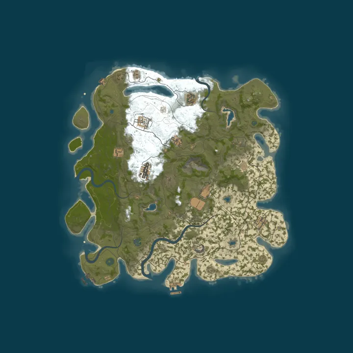 Map of [UK]Great British Server [KITS][Raidable Bases]