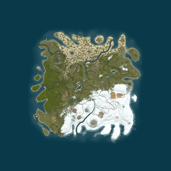 Map of [NA] Draconic - PVE | Monthly | Raid Bases | No Killing