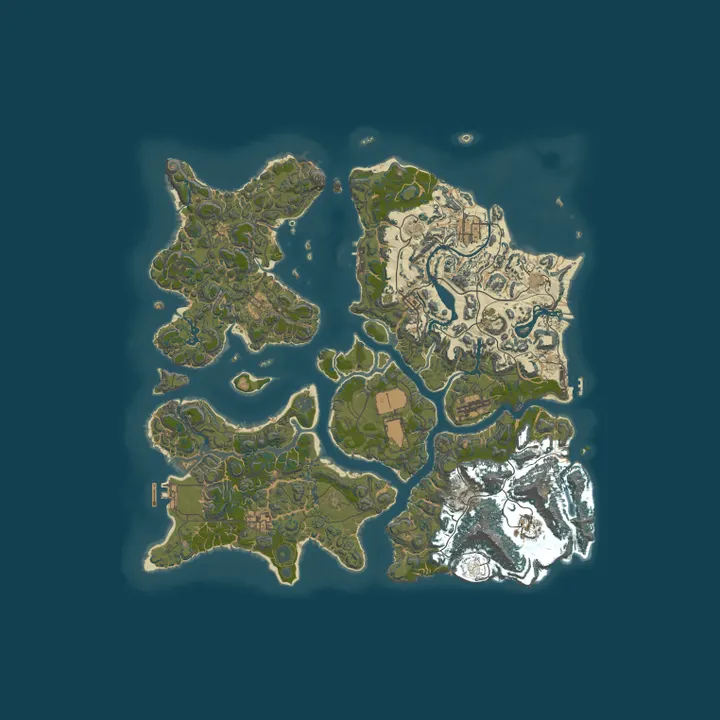 Map of North East Rusty x100