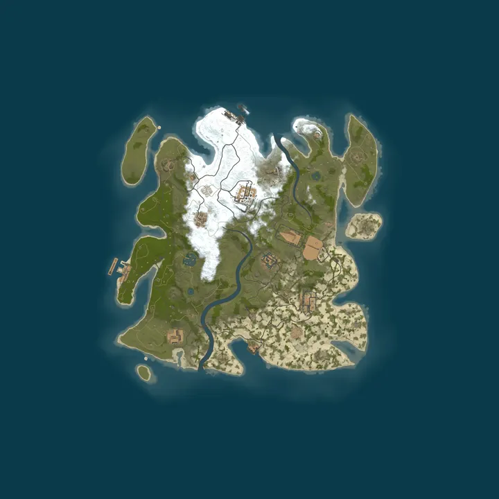 Map of WELCOME TO RUST FARMLIFE|Gather-X2|Stack-X20|