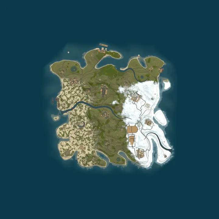 Map of BURP RUST #3 NOLIMIT [X5|TP|KIT|LOOT+] WIPE 06.10
