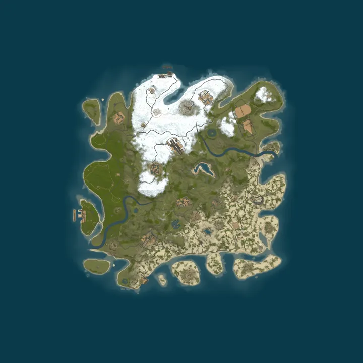 Map of DOMIX RUST Solo Only 50% Upkeep