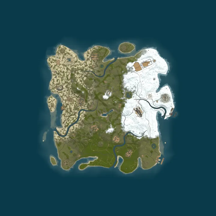 Map of [RU]Fish Rust X2| Для новичков |Vanilla