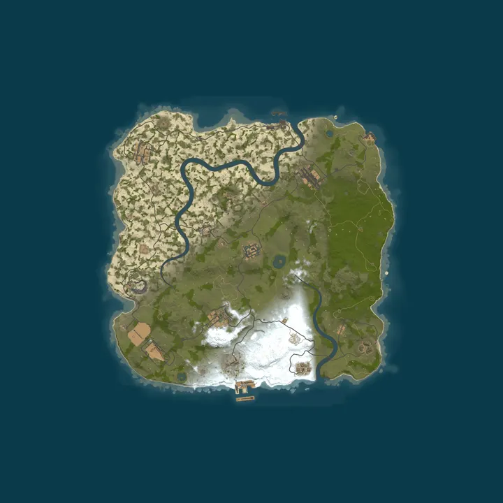 Map of STRAVOS 100x - |PvP| Loot +|Shop|Kits|Airfield Event|